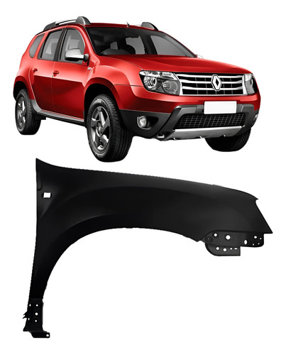 Paralama Duster 2011 2012 2013 14 15 16 2017 Com Furo Pisca