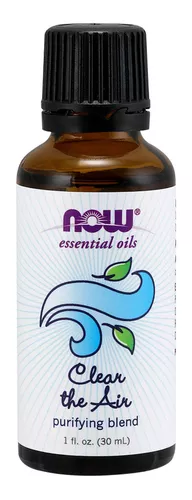 NOW Aceites esenciales, mezcla de aceite Clear the Air, aroma purificador  de aromaterapia, mezcla de aceites esenciales puros, destilado al vapor