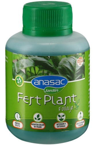 Fertilizante Para Plantas Liquido Fert Plant 250 Ml Afj