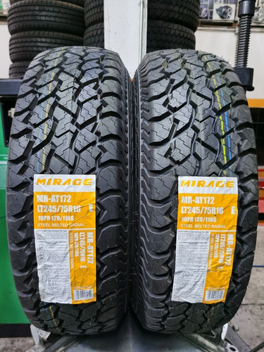 Paquete 2 Llantas 245/75 R16 Mirage Mr-at172 10c 120/116 Msi