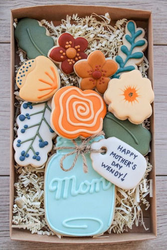 Cortador De Galletas  Kit Dia De Las Madres Flores 8pz Set11