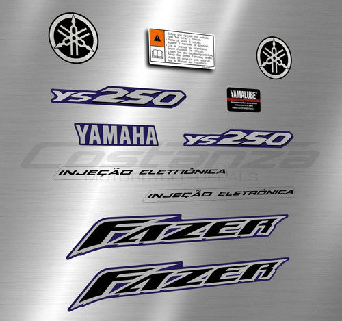 Calcos Yamaha Fazer Ys 250 Año 2006/09. Diseño Original