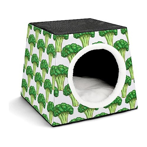 Green Broccoli Dog House Cat Tent Durable Waterproof For Pet