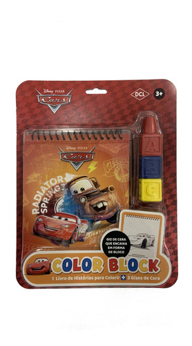 Disney - Color Block - Carros, De Editora Dcl., Vol. 1. Editorial Dcl Difusao Cultural Do Livro, Capa Mole, Edição 1 Em Português, 2024