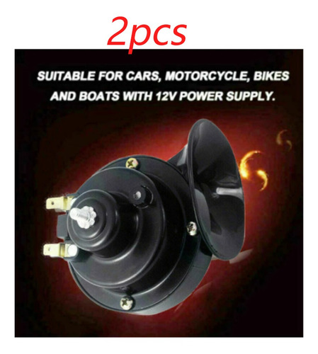Super Alto Trem Caminhão Carro 2pc 300db Buzina Maritima 12v