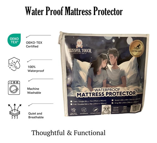 Protector De Colchón Impermeable Blissful Touch - King