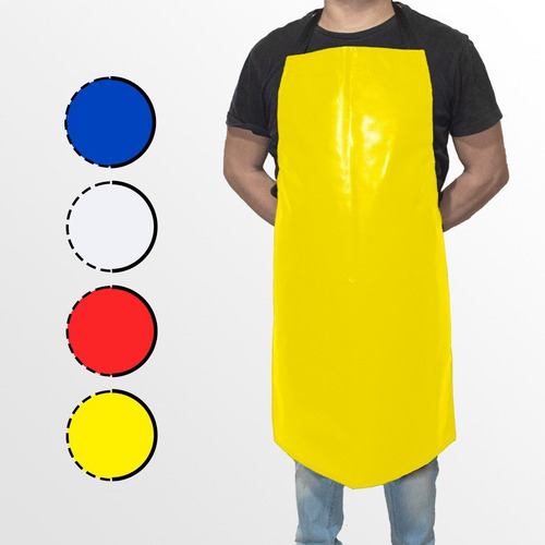 Mandil De Lona Kit 10pz Impermeable Delantal Mediano Multius Color Amarillo Diseño De La Tela Lona Impermeable