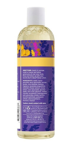 Gel De Baño Burt's Bees Lavanda Y Miel 354,8 Ml