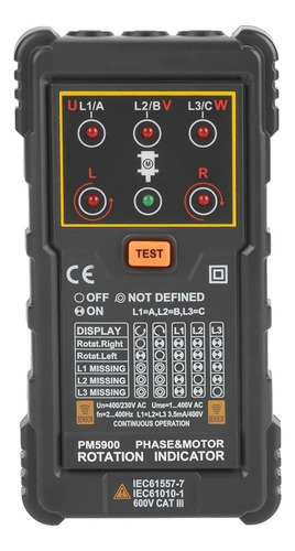 Motor Trifásico Portátil De Mano Peakmeter Pm5900