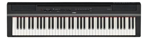 Piano digital Yamaha P 121 B negro de 73 teclas con fuente P121