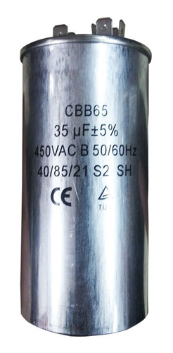 Capacitor Condensador Aire Acondicionado Cbb65 35uf 450vac