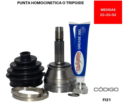 Punta Tripoide Chevrolet Chevy Comfort 1.6 L1598 4 Llq 2010