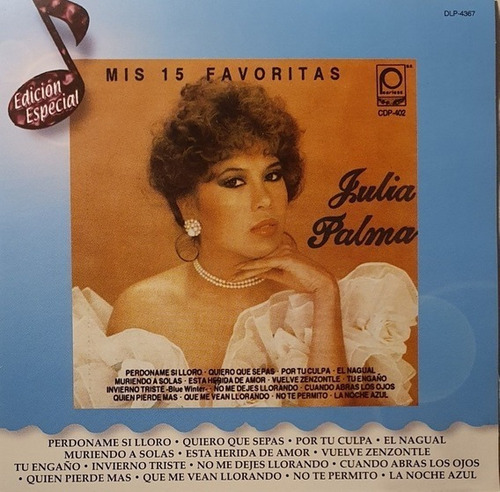 Julia Palma Mis 15 Favoritas Cd