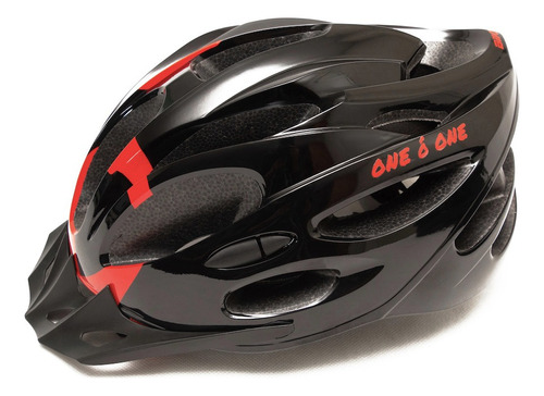 Casco De Ciclismo One Ó One Bicicleta Color Negro/rojo Talla M (54 A 57 Cm)