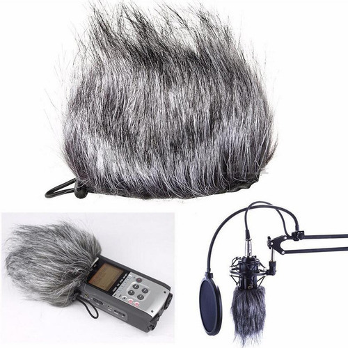 Imagem 8 de 9 de Microfone Microfone Muff Fur Vento Capa Para Zoom H1 H2n H4n