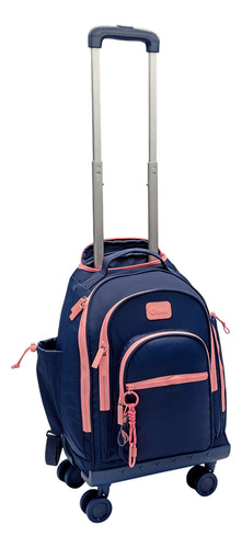 Mochila Com Rodinha 360 Azul Marinho - Puket
