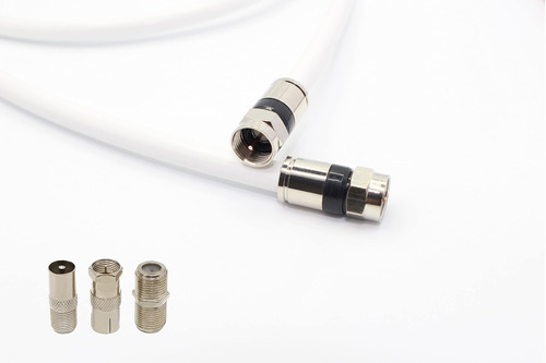 Suirong Cable Coaxial Rg6 De 15 Pies Con Conector F, (adapta