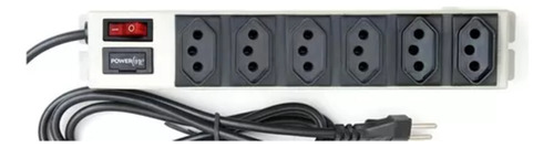 Filtro De Linha Chapa 6 Tomadas Com Fusivel Bivolt Multicraf