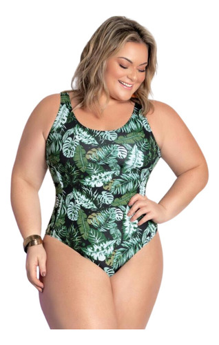 Maiô Plus Size Praia E Piscina Feminino Recorte Nas Costas