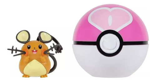 Pokémon Clip N Go Battle Ready Dedenne + Amor Ball