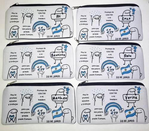 Souvenir Cartucheras Promesa A La Bandera X 50 Unidades Varios Promesa A La Bandera