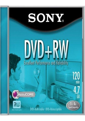 Sony Disco Dvd-rw Regrabable 120 Min / 4.7 Gb