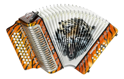 Acordeon Hohner Corona Ll Los Tigres Del Norte Tono Sol Y Fa