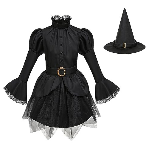 Girls' Witch Costume, Halloween Children Classic Witchy...