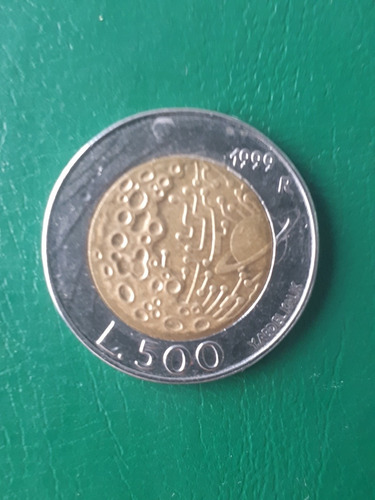 Moneda San Marino 1999 500 Lira Bimetalica 