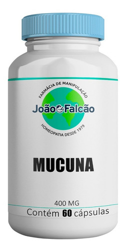 Mucuna 400mg 60 Cápsulas Sabor Natural