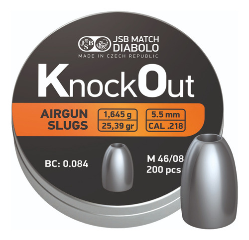 Poston Jsb Slug Knockout (cal.218/ 5.5mm) R&b Center!