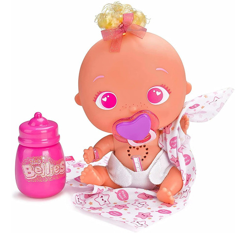 Muñeca Bebe Interactivo Bellies Pinky Twink Accesorio Famosa