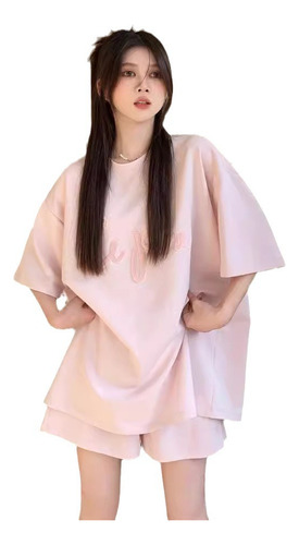 Conjunto De Camiseta Y Pantalón De Verano Para Mujer