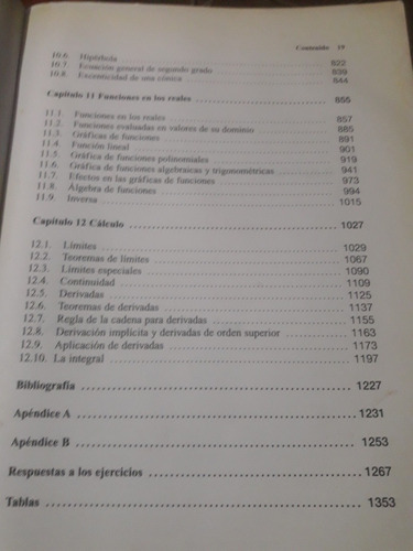 Imagen 4 de 10 de Libro Álgebra, Trigonometria Geometría Analítica Y Calculo
