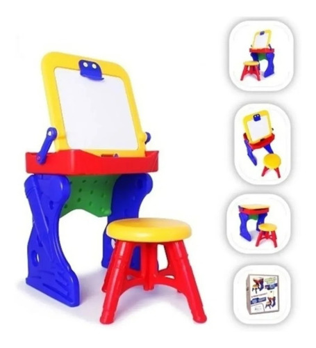 Mesa Escritorio Tablero Acrilico Infantil Mesa+silla Esc Env