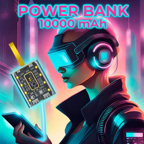 Mini Power Bank 10000mah Con Pantalla Digital Inteligente