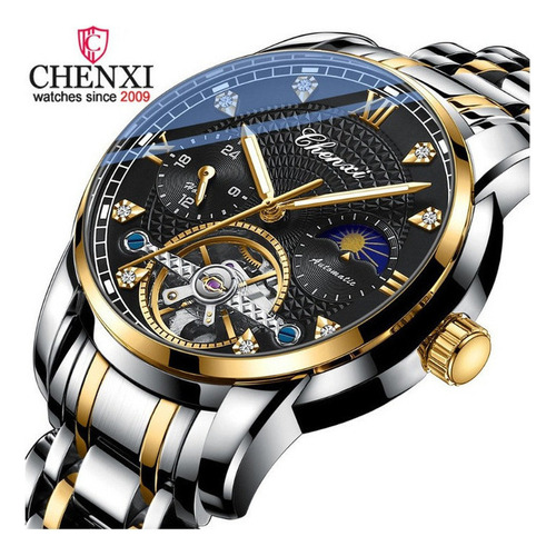 Reloj Automático Luminoso De Lujo Chenxi Tourbillon