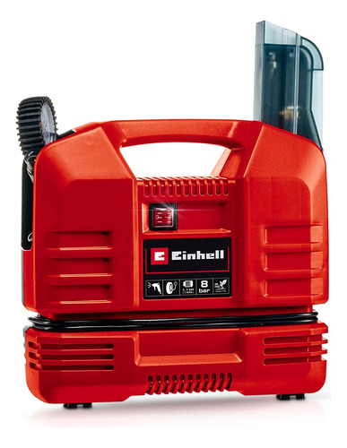 Imagen 4 de 8 de Compresor Portátil Einhell Electrico 1100w Set De Inflado