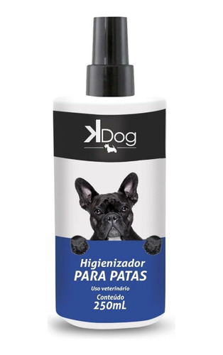 Higienizador Kdog Limpa Patas Para Cães E Gatos Pet 250ml.