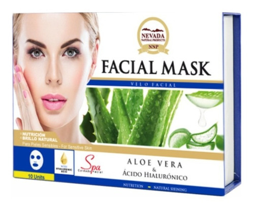 Mascarilla Facial Aloe Vera Caja X 10