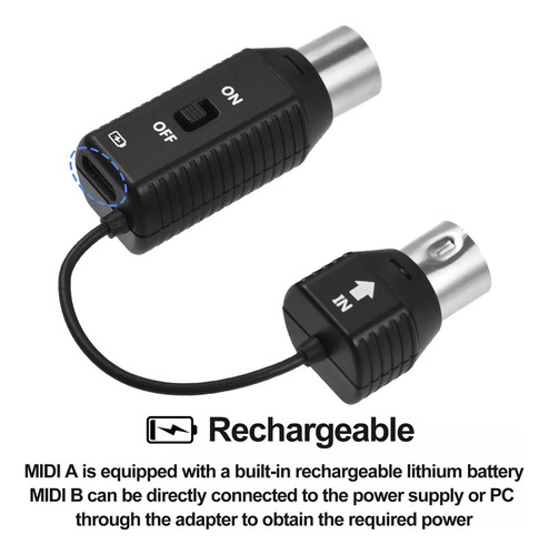 Sistema De Transmisión De Audio Inalámbrico Midi M-vave Ms1