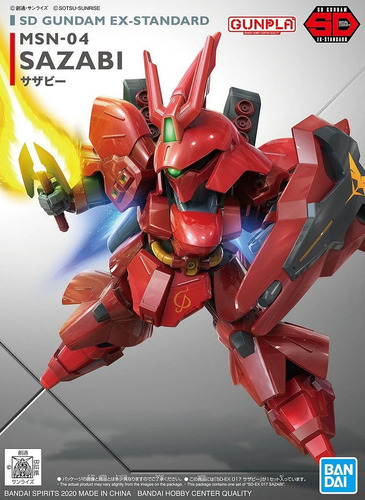 Msn-04 Sazabi Sd Gundam Gunpla Bandai Ex-standard Model Kit