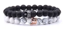 Comprar Pulsera King Queen Rey Reina Compromiso Piedra Corona