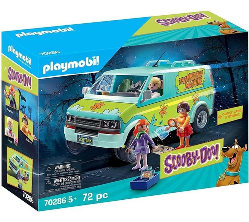 Playmobil Van Mystery Machine Scooby Doo, 70 piezas, 70286