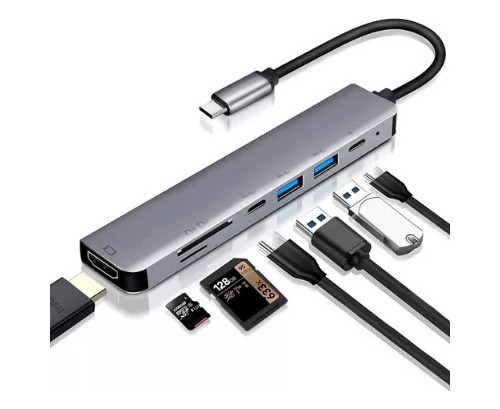 Kit 50un Adaptador Dock Thunderbolt3 Usb C Hdmi P/ Macbook