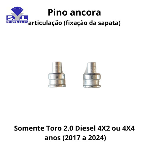 Tambores E Sapatas Com Hastes Toro 2.0 Diesel 4x2 E 4x4
