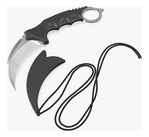 Cuchillo Karambit Garra De Tigre En Acero Artes Marciales 