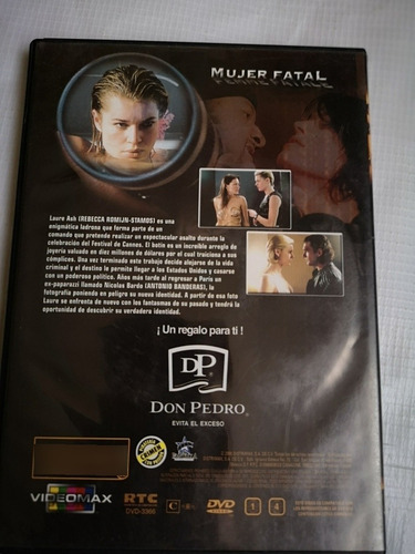 Mujer Fatal Película Dvd Original Acción (Usado)