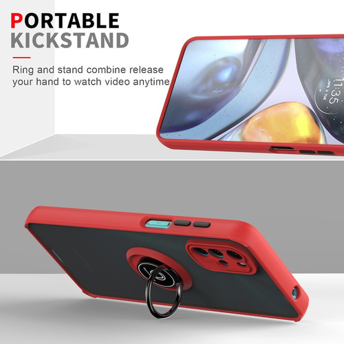 Case Funda Hardness Ring Para Motorola G22 4g / Antishock