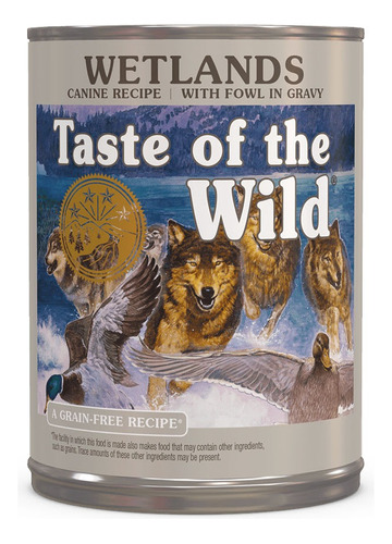 Lata Taste Of The Wild Perros Tow Wetlands 390gr. Np